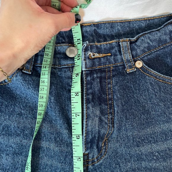 High-Rise Dark Blue Cheap Monday Donna Jeans 25 x 32 - Picture 8 of 8